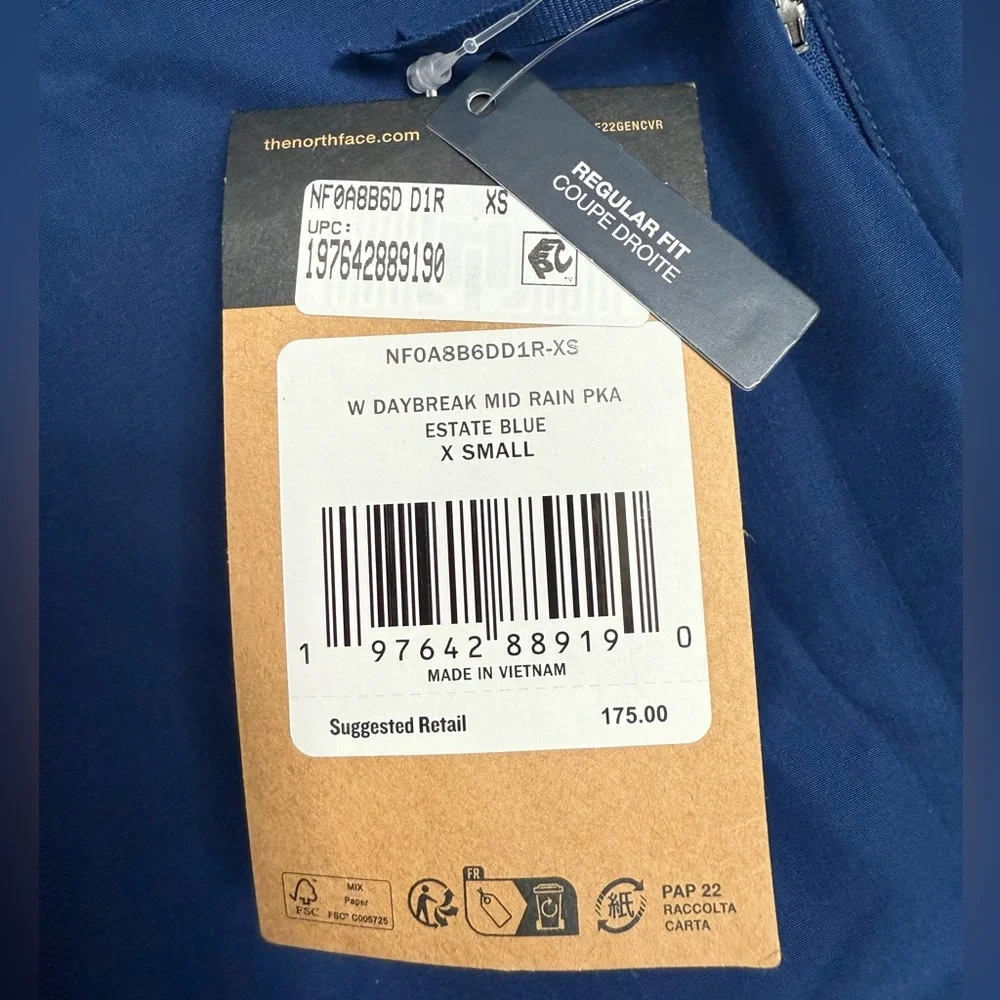 The North Face‎ Women's Daybreak Mid Rain Parka, Size XSMALL